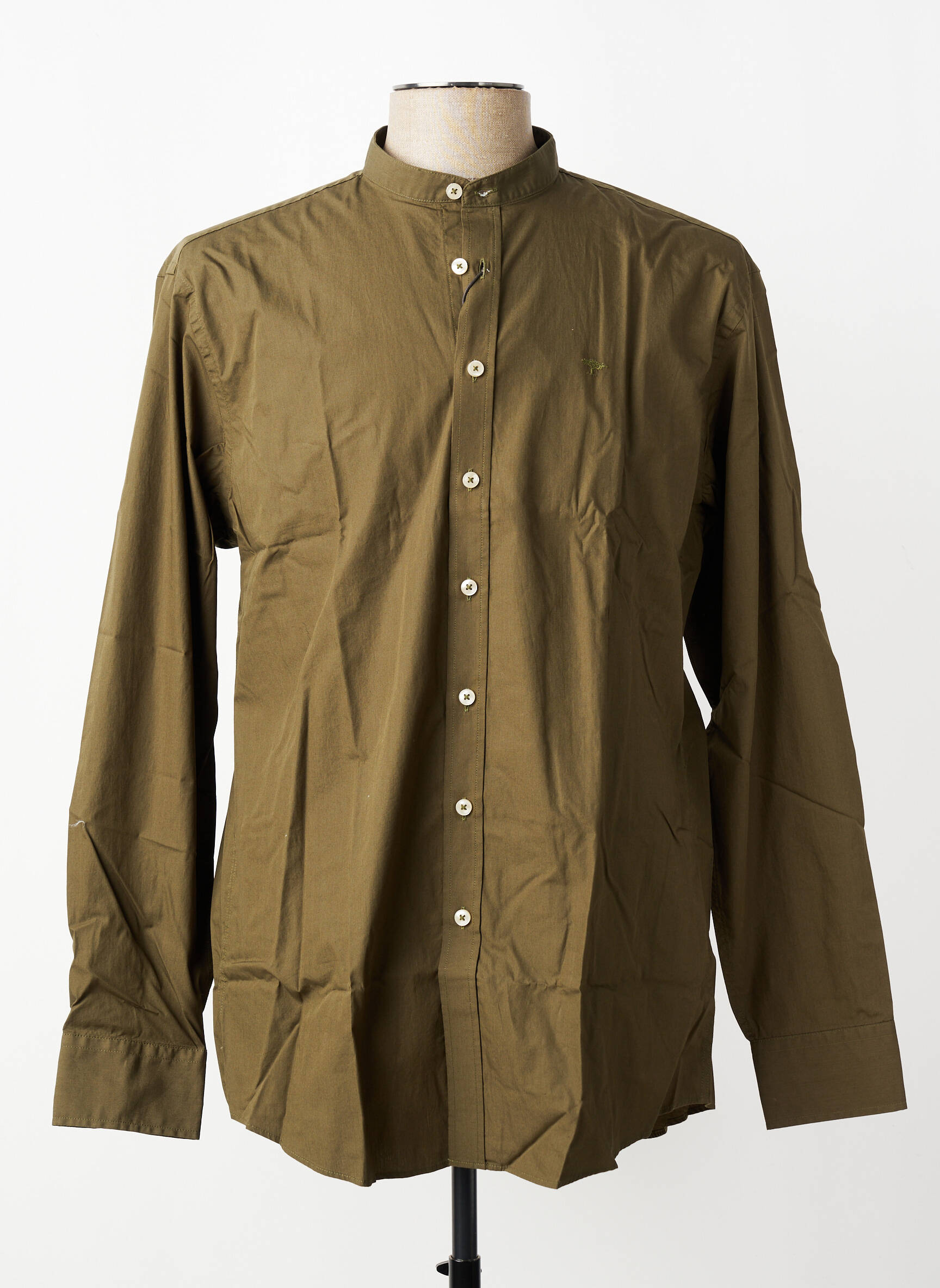 Chemise manches longues coupe cintrée vert FYNCH-HATTON homme