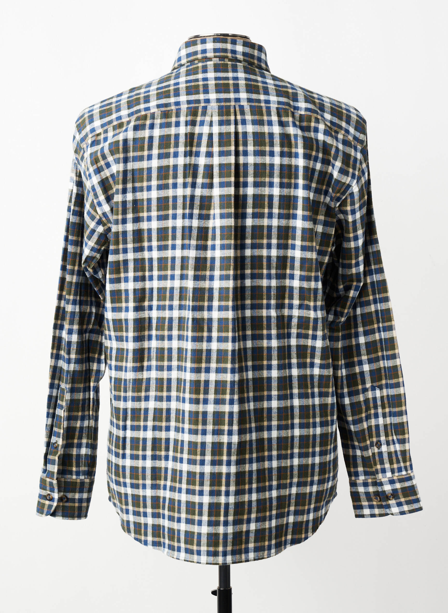 Chemise manches longues imprimé carreaux vert FYNCH-HATTON homme
