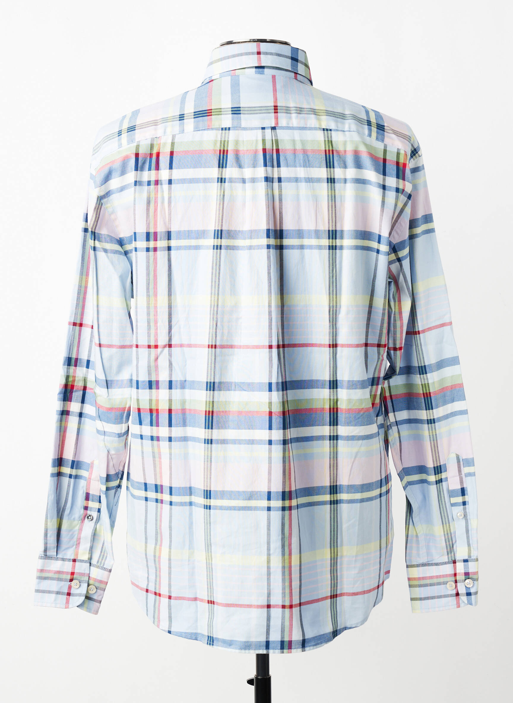 Chemise manches longues imprimé écossais bleu FYNCH-HATTON homme