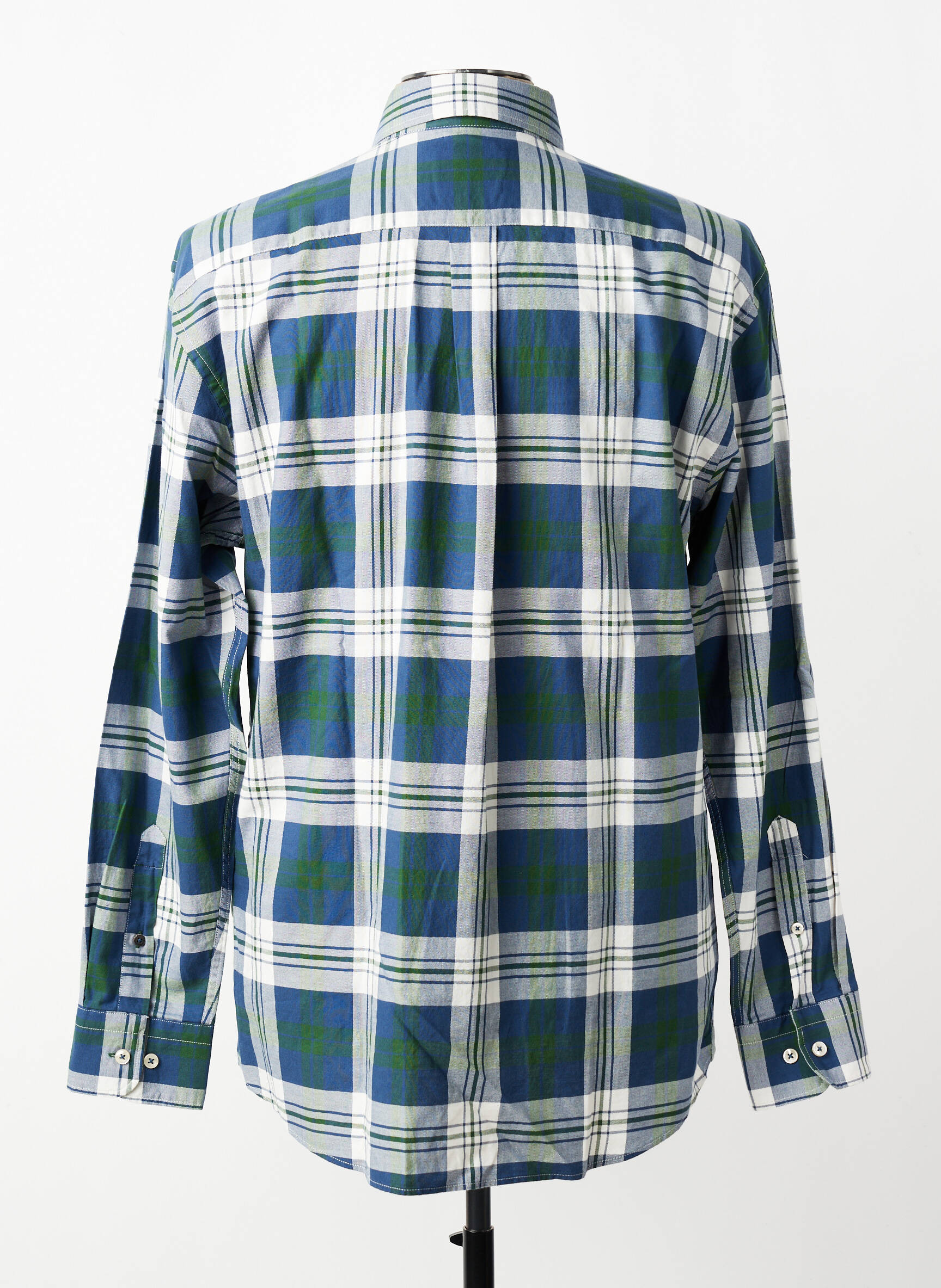 Chemise manches longues imprimé écossais bleu FYNCH-HATTON homme