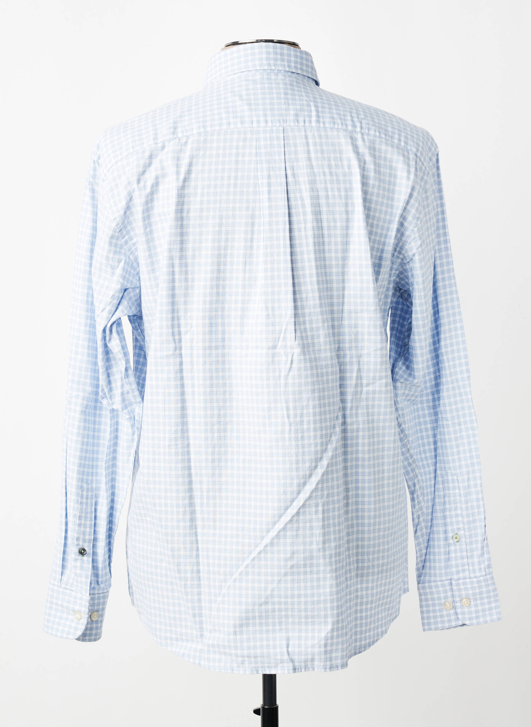 Chemise manches longues imprimé carreaux bleu FYNCH-HATTON homme