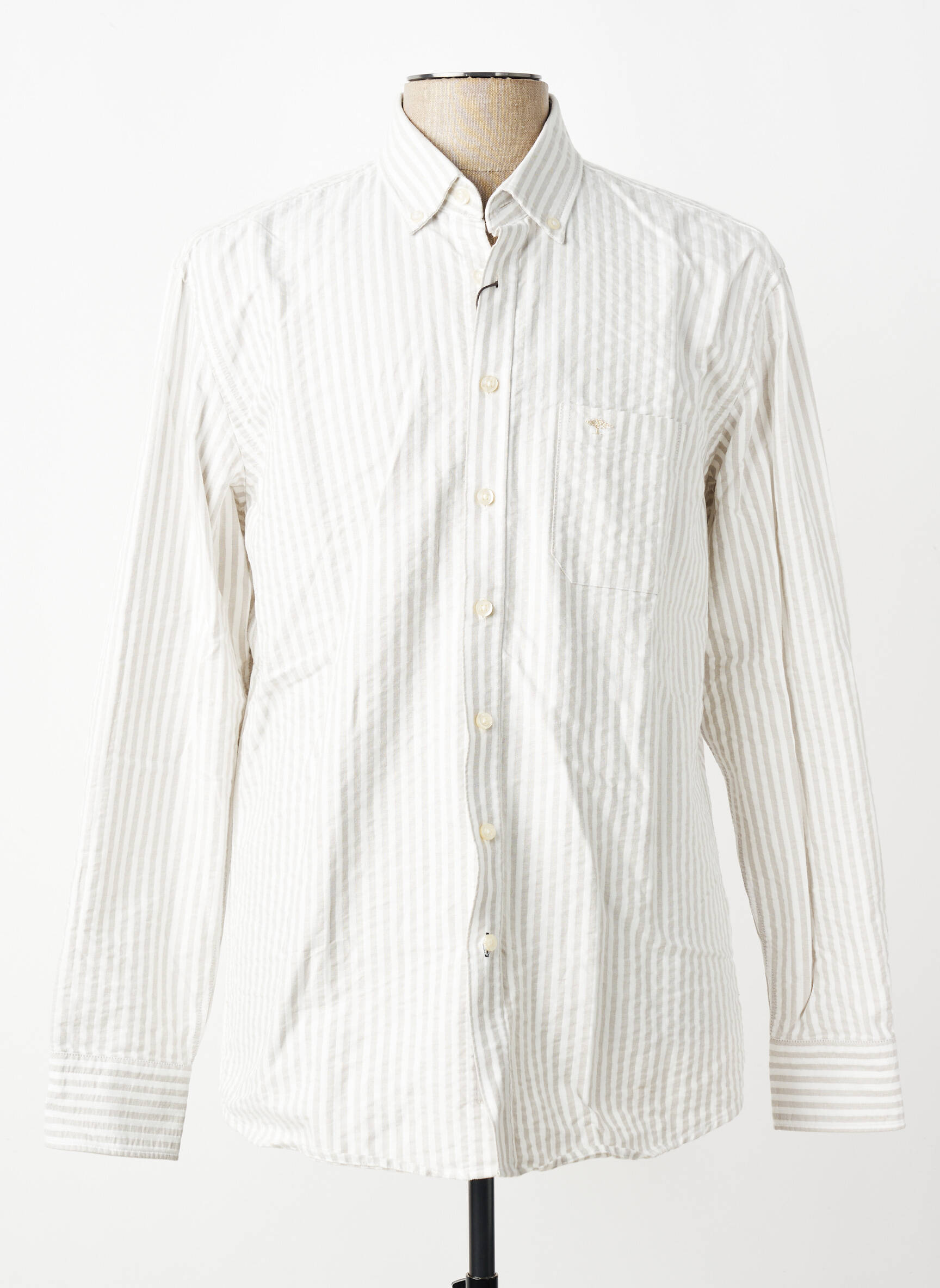 Chemise manches longues coupe cintrée beige FYNCH-HATTON homme