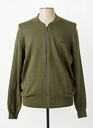 Gilet manches longues col v vert FYNCH-HATTON homme