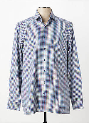 Chemise manches longues coupe cintrée bleu MARVELIS homme