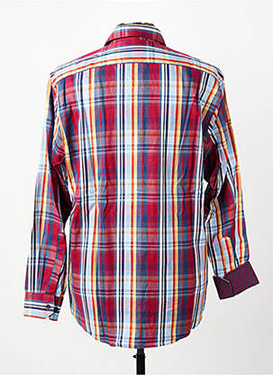 Chemise manches longues poches rouge MARVELIS homme