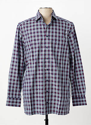 Chemise manches longues poches bleu MARVELIS homme