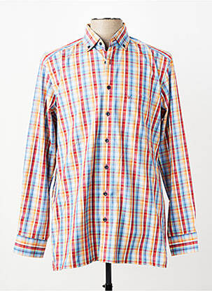 Chemise manches longues poches orange MARVELIS homme