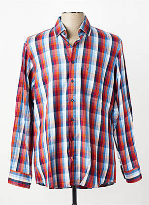 Chemise manches longues poches bleu MARVELIS homme