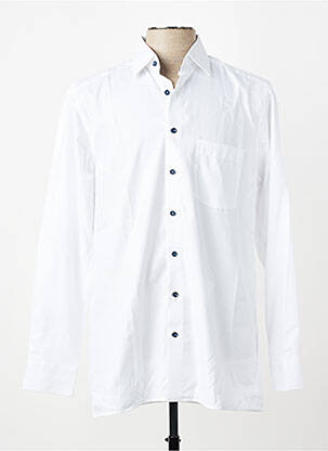 Chemise manches longues poches blanc MARVELIS homme