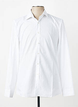 Chemise manches longues coupe cintrée blanc MARVELIS homme