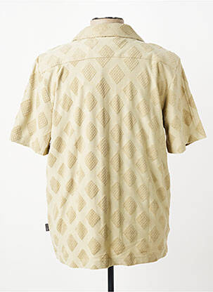 Chemise manches courtes col tailleur vert FYNCH-HATTON homme