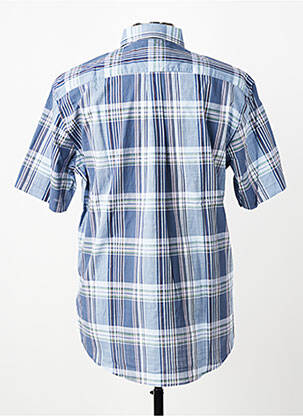 Chemise manches courtes poches bleu FYNCH-HATTON homme