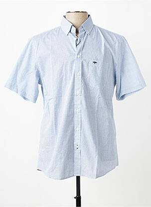 Chemise manches courtes poches bleu FYNCH-HATTON homme