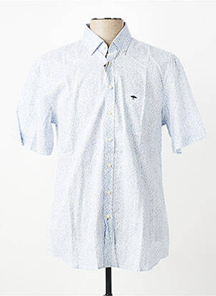 Chemise manches courtes poches bleu FYNCH-HATTON homme