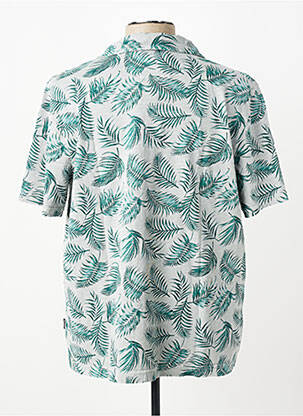 Chemise manches courtes col tailleur vert FYNCH-HATTON homme