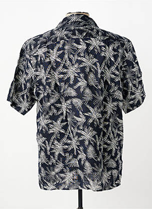 Chemise manches courtes imprimé tie and dye noir FYNCH-HATTON homme
