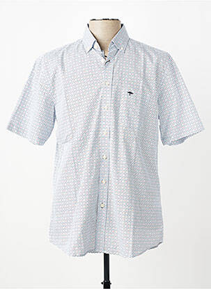 Chemise manches courtes poches bleu FYNCH-HATTON homme