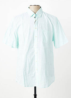 Chemise manches courtes poches vert FYNCH-HATTON homme