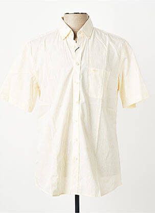 Chemise manches courtes poches jaune FYNCH-HATTON homme