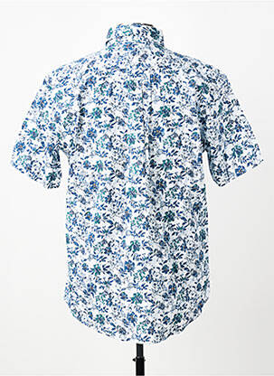 Chemise manches courtes poches bleu FYNCH-HATTON homme