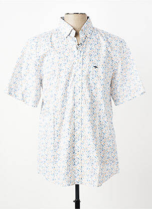 Chemise manches courtes poches bleu FYNCH-HATTON homme