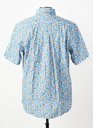 Chemise manches courtes poches bleu FYNCH-HATTON homme