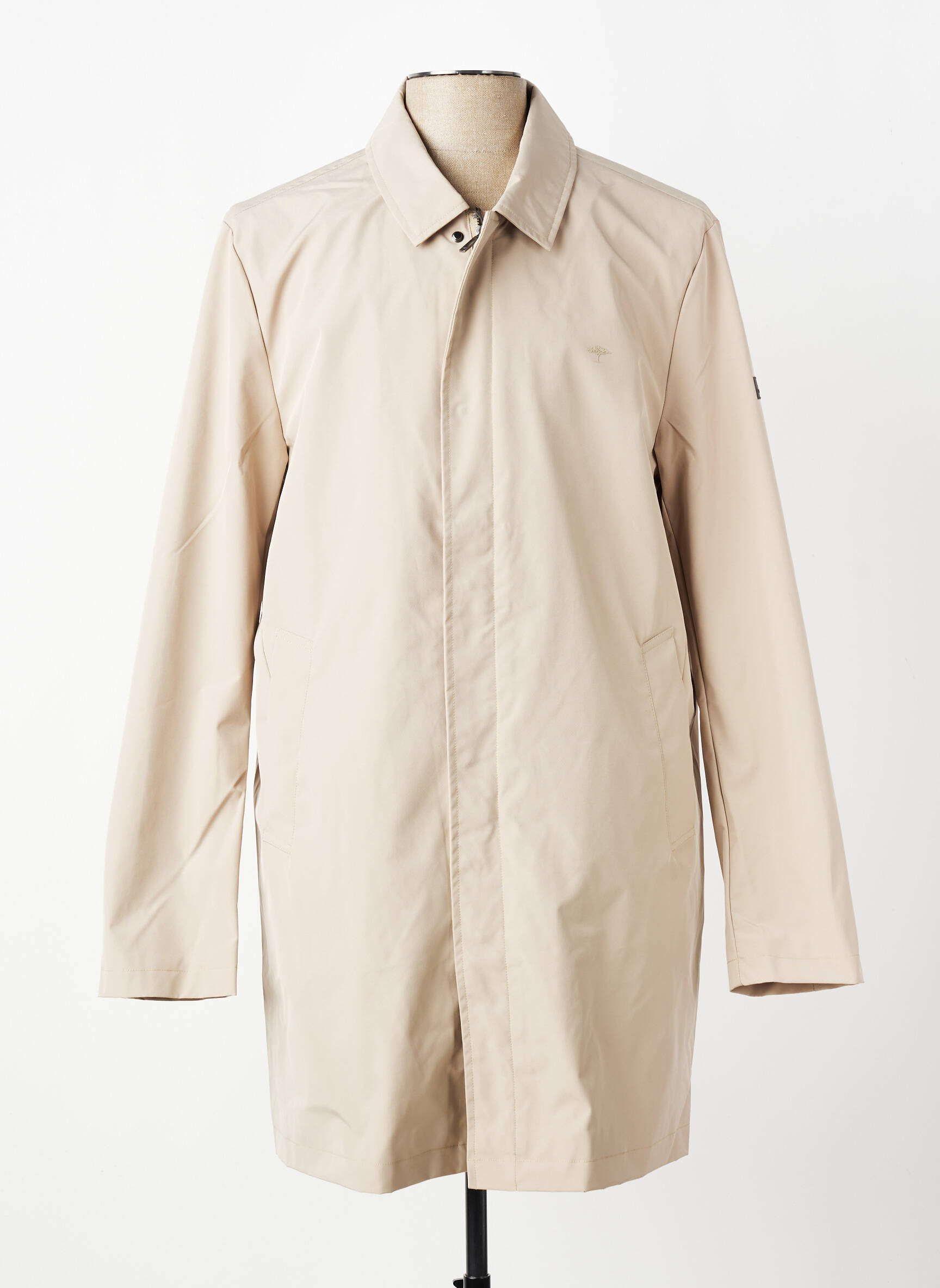 Trench coupe droite sans capuche beige FYNCH-HATTON homme