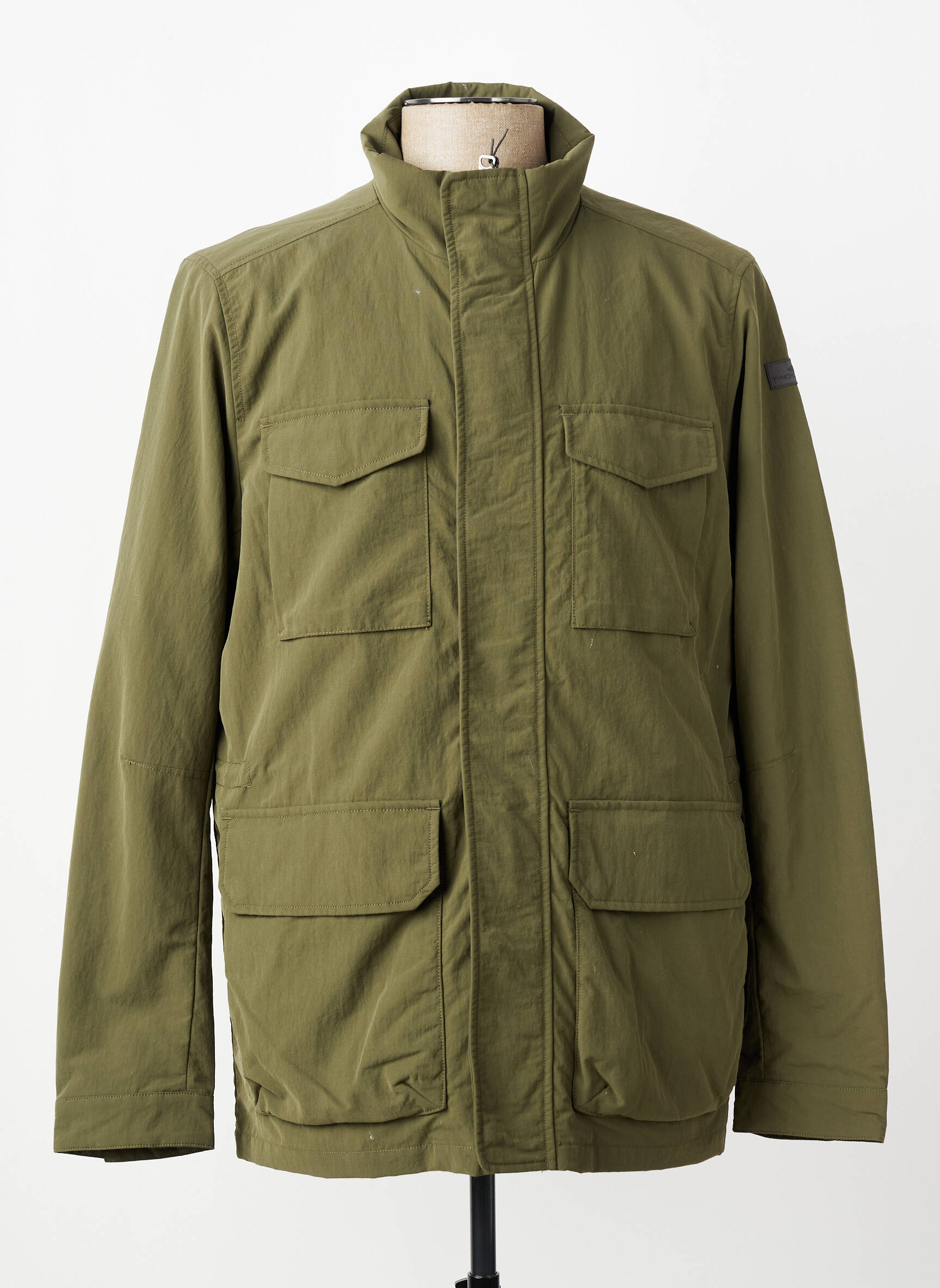 Parka finition intérieure doublure satiné sans capuche vert FYNCH-HATTON homme