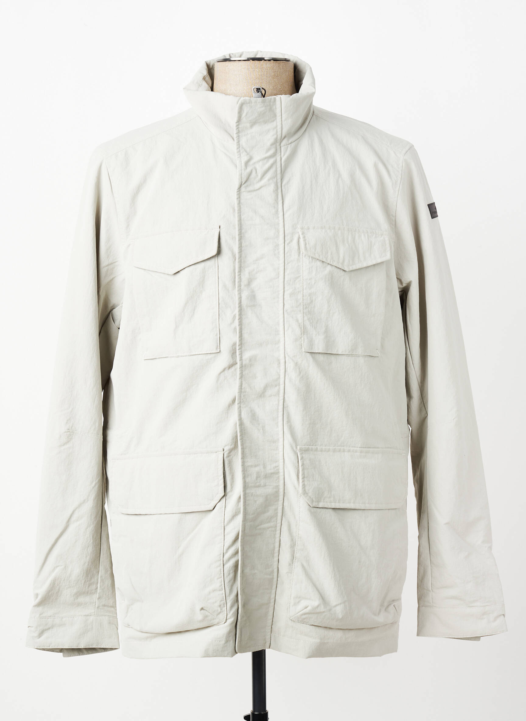 Parka finition intérieure doublure satiné sans capuche gris FYNCH-HATTON homme