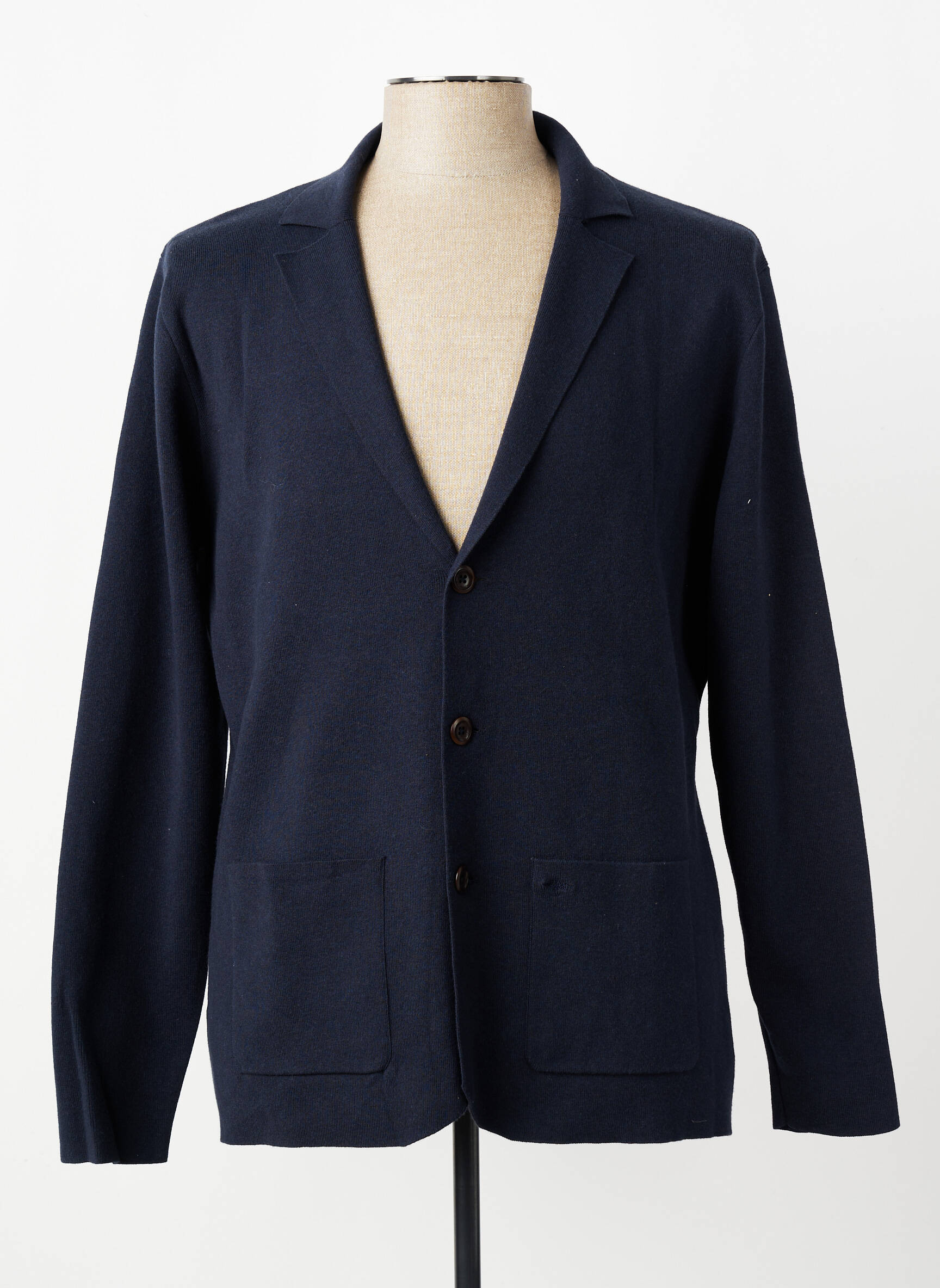 Gilet manches longues col v bleu FYNCH-HATTON homme