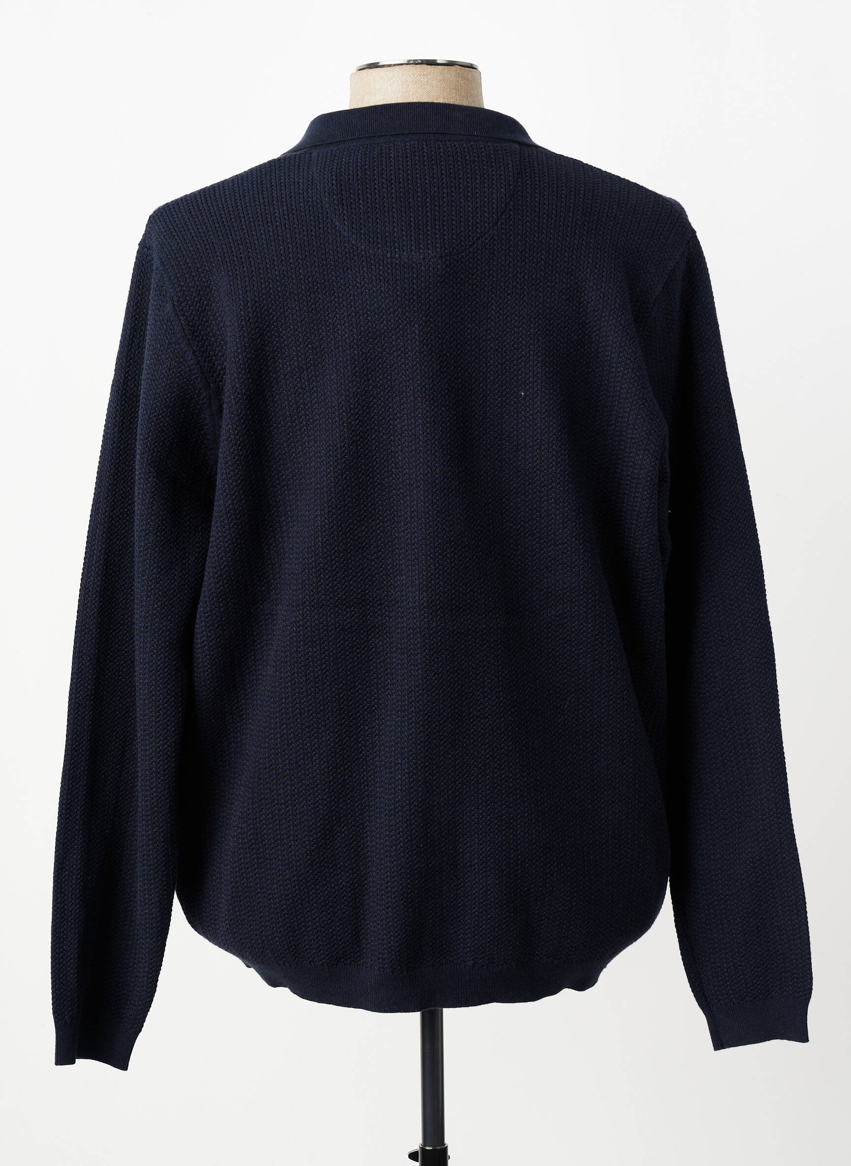 Gilet manches longues fermeture boutonnée sur le devant bleu FYNCH-HATTON homme