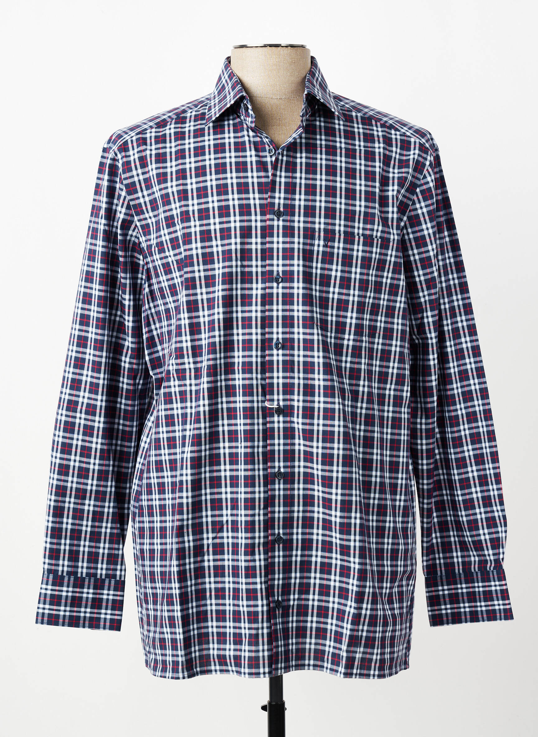 Chemise manches longues poches bleu MARVELIS homme