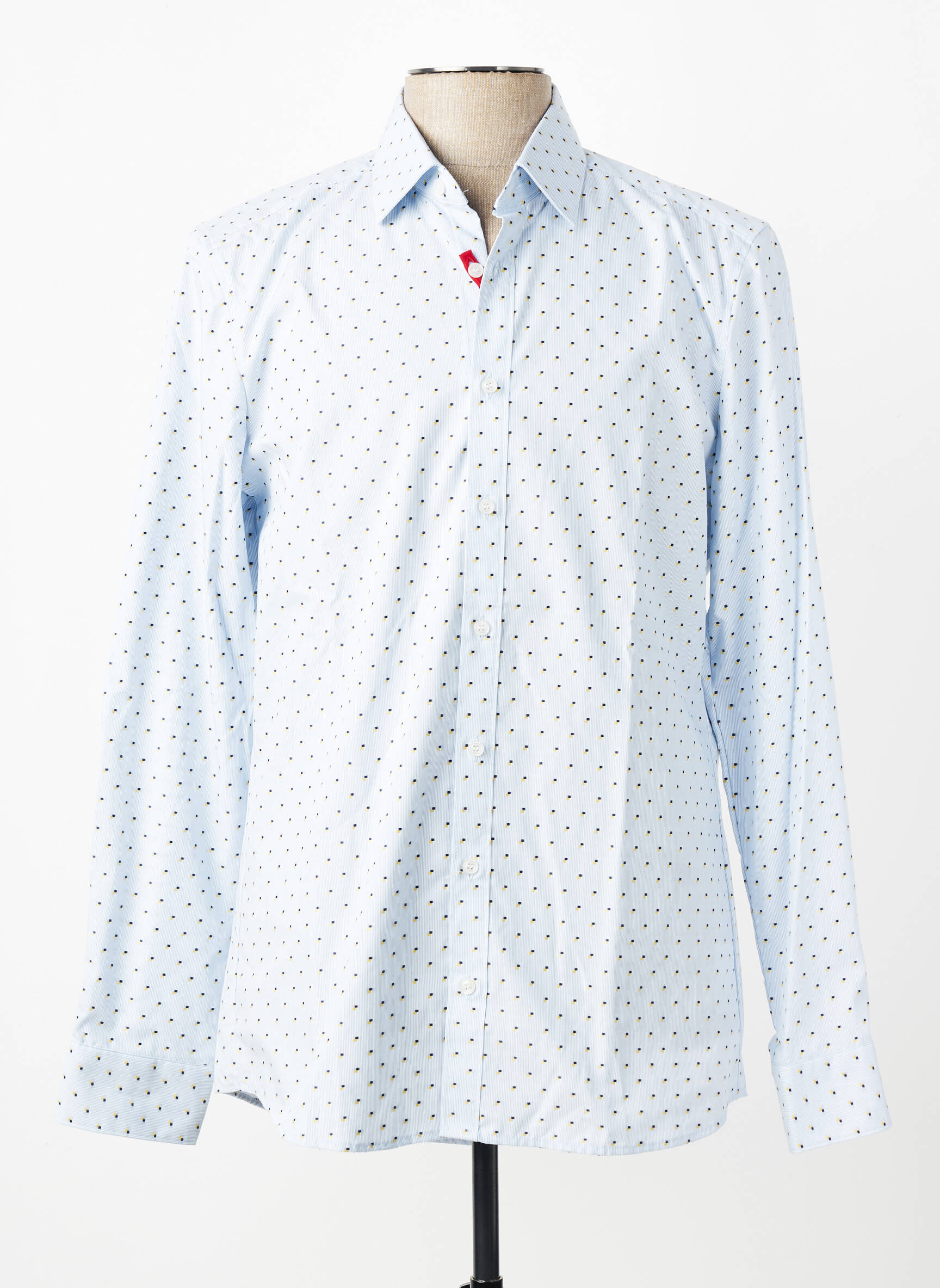 Chemise manches longues coupe cintrée bleu MARVELIS homme