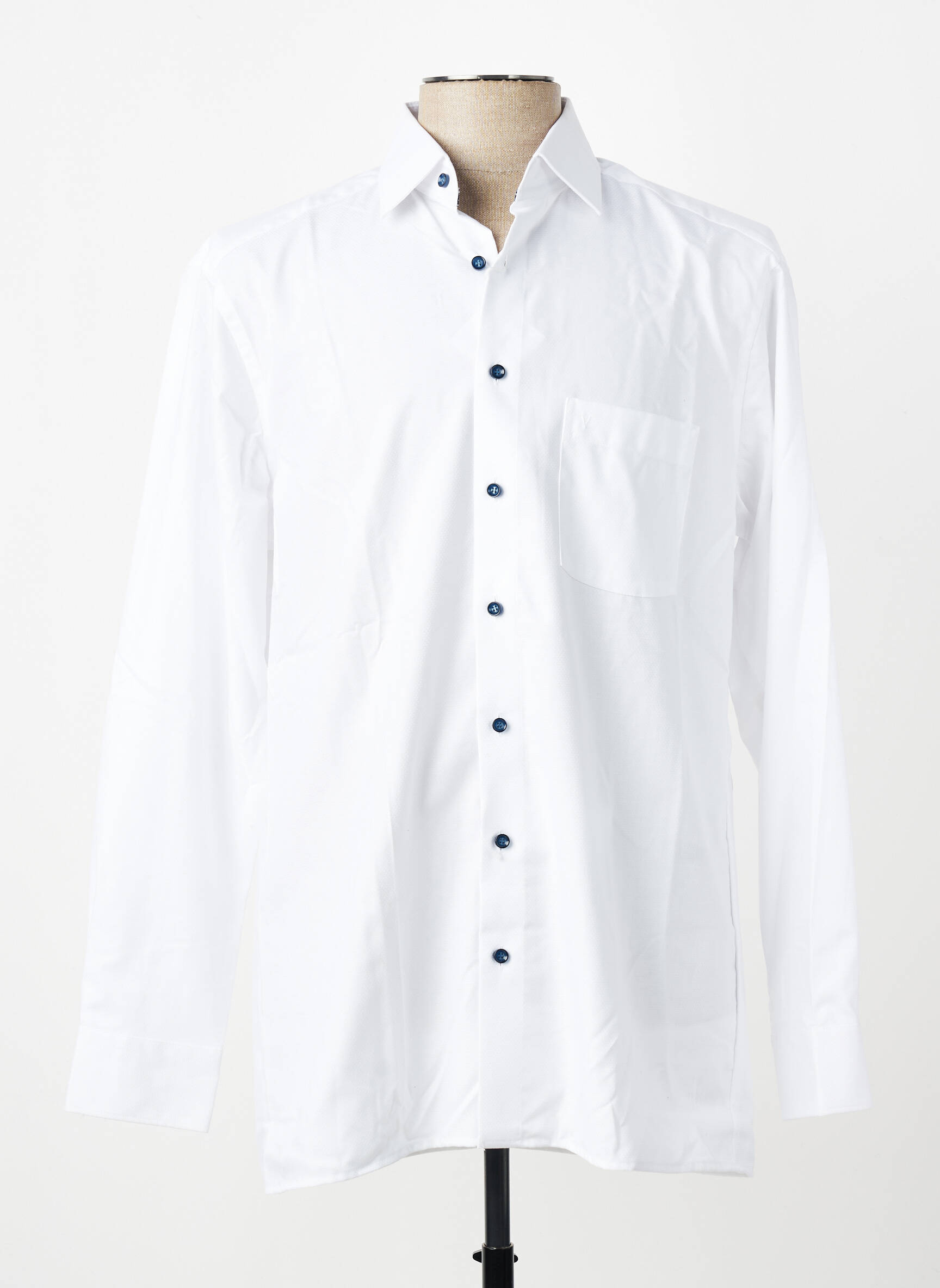 Chemise manches longues poches blanc MARVELIS homme