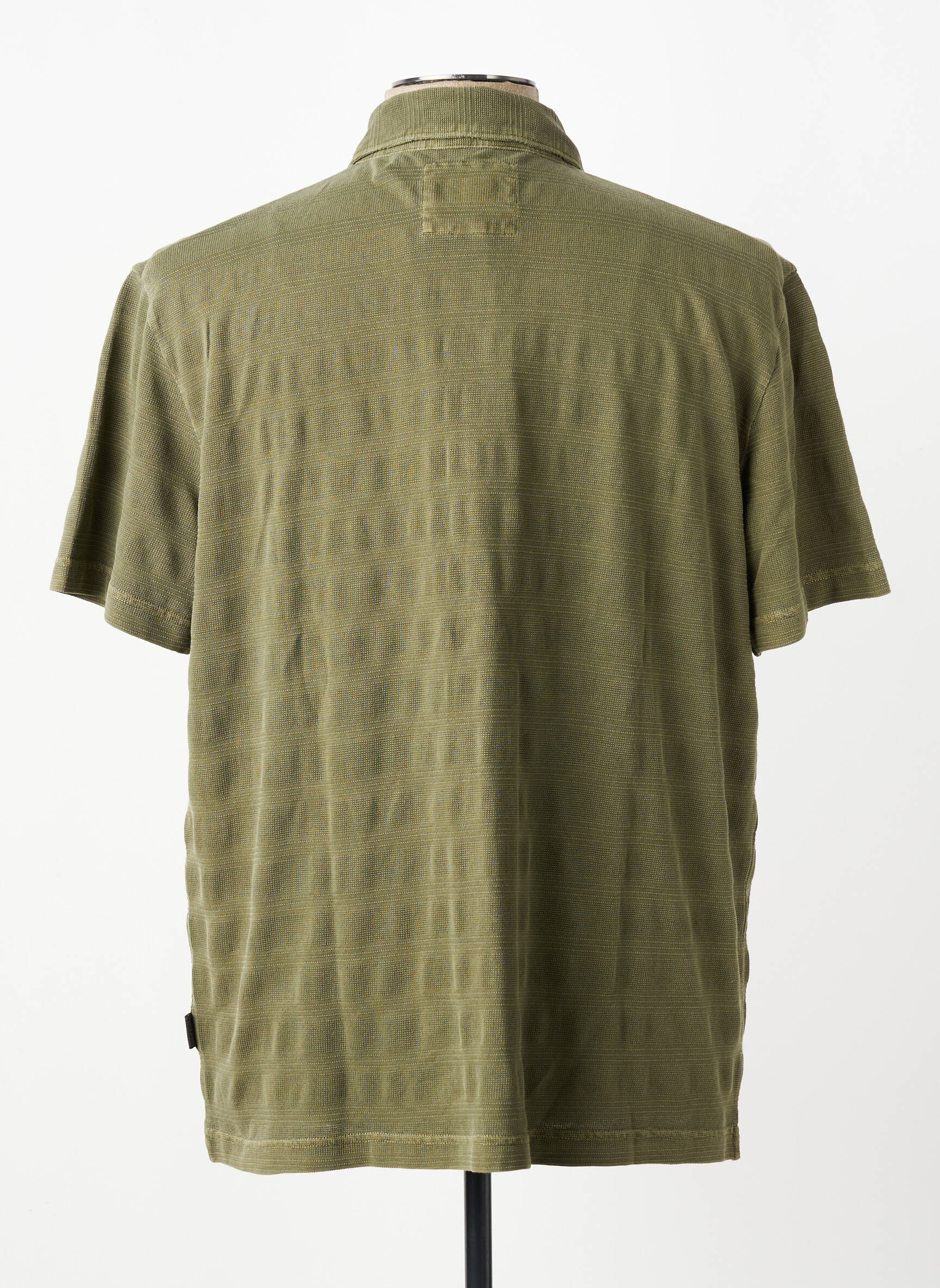 Chemise manches courtes coupe cintrée vert FYNCH-HATTON homme