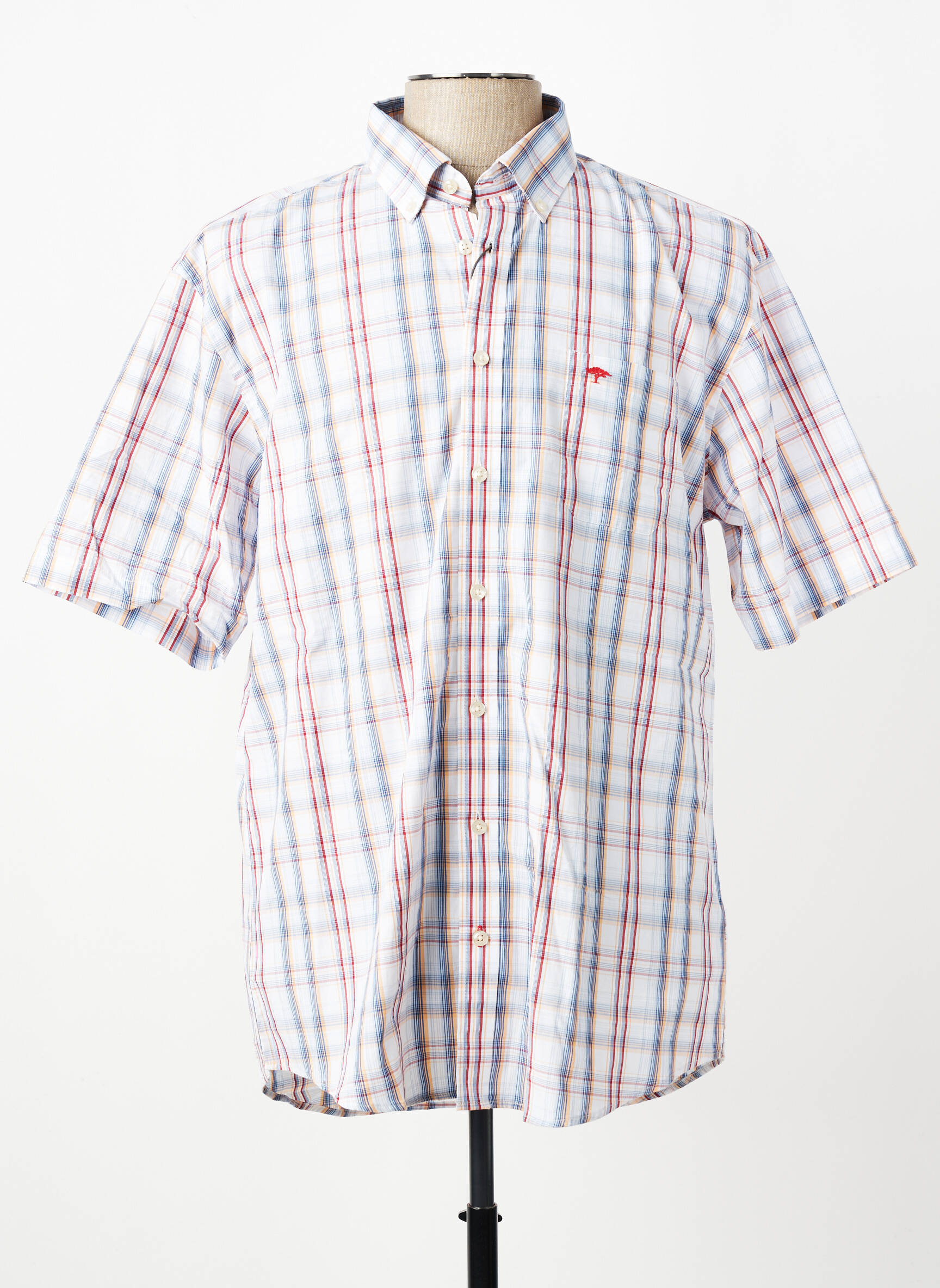 Chemise manches courtes poches rouge FYNCH-HATTON homme