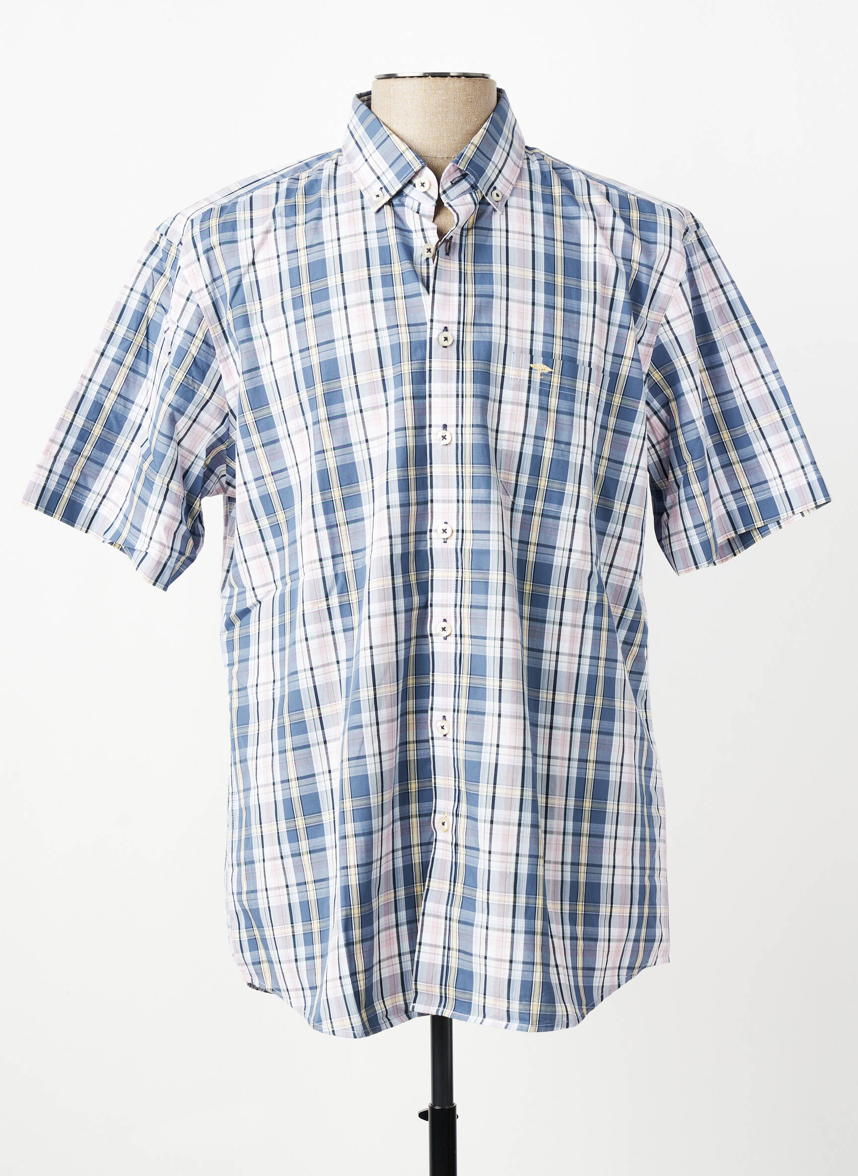 Chemise manches courtes poches gris FYNCH-HATTON homme