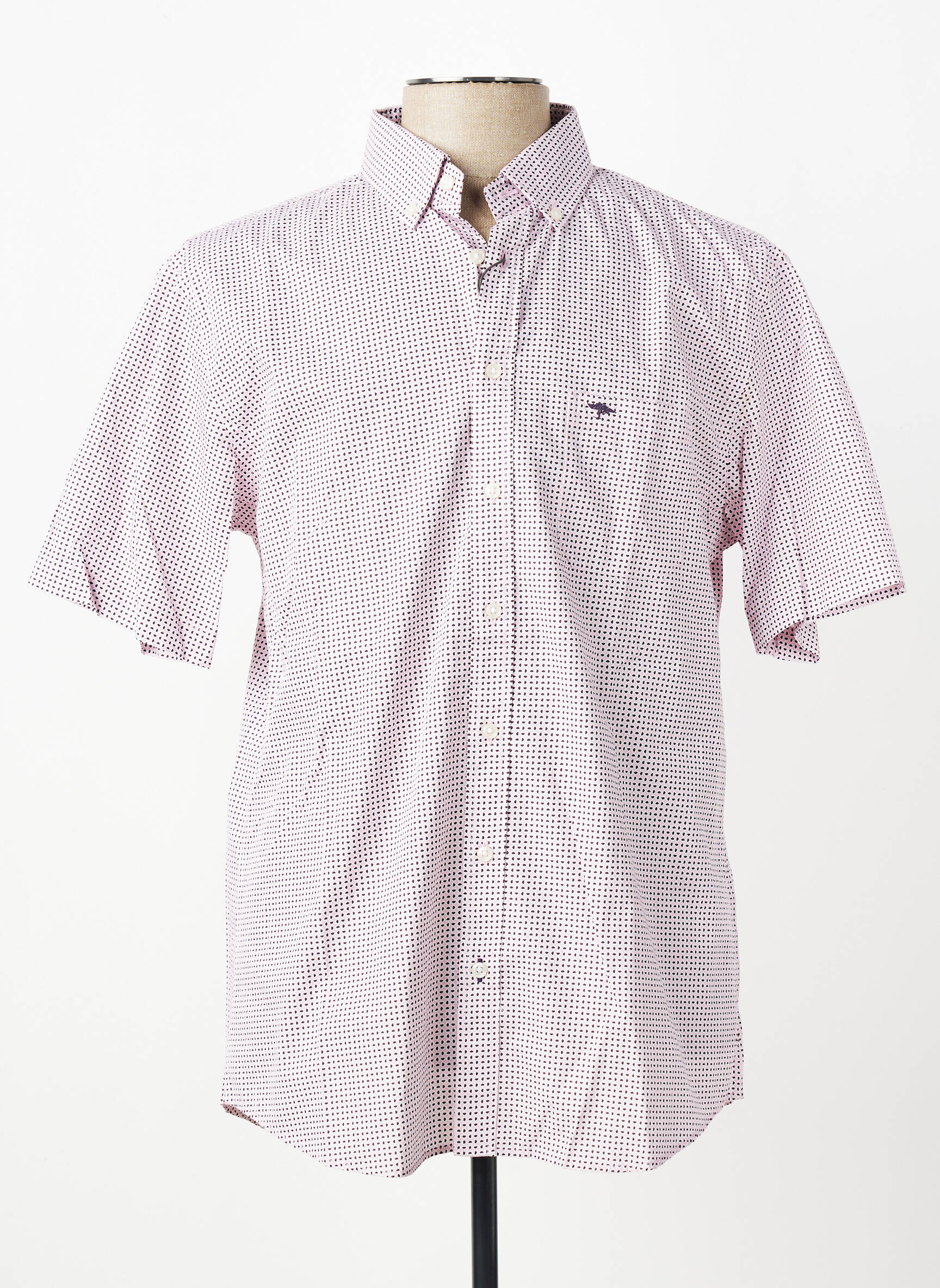 Chemise manches courtes poches rose FYNCH-HATTON homme