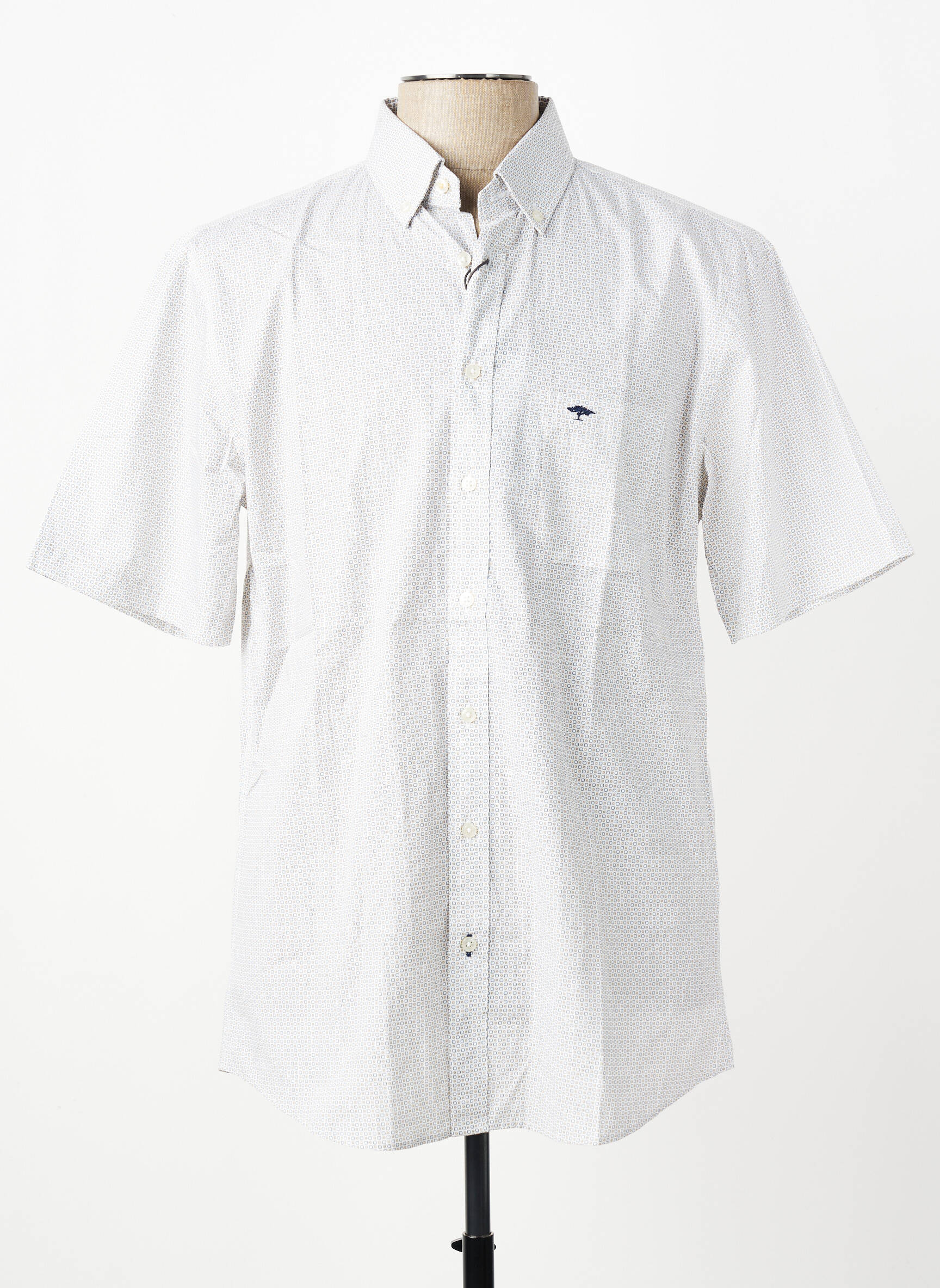 Chemise manches courtes poches jaune FYNCH-HATTON homme