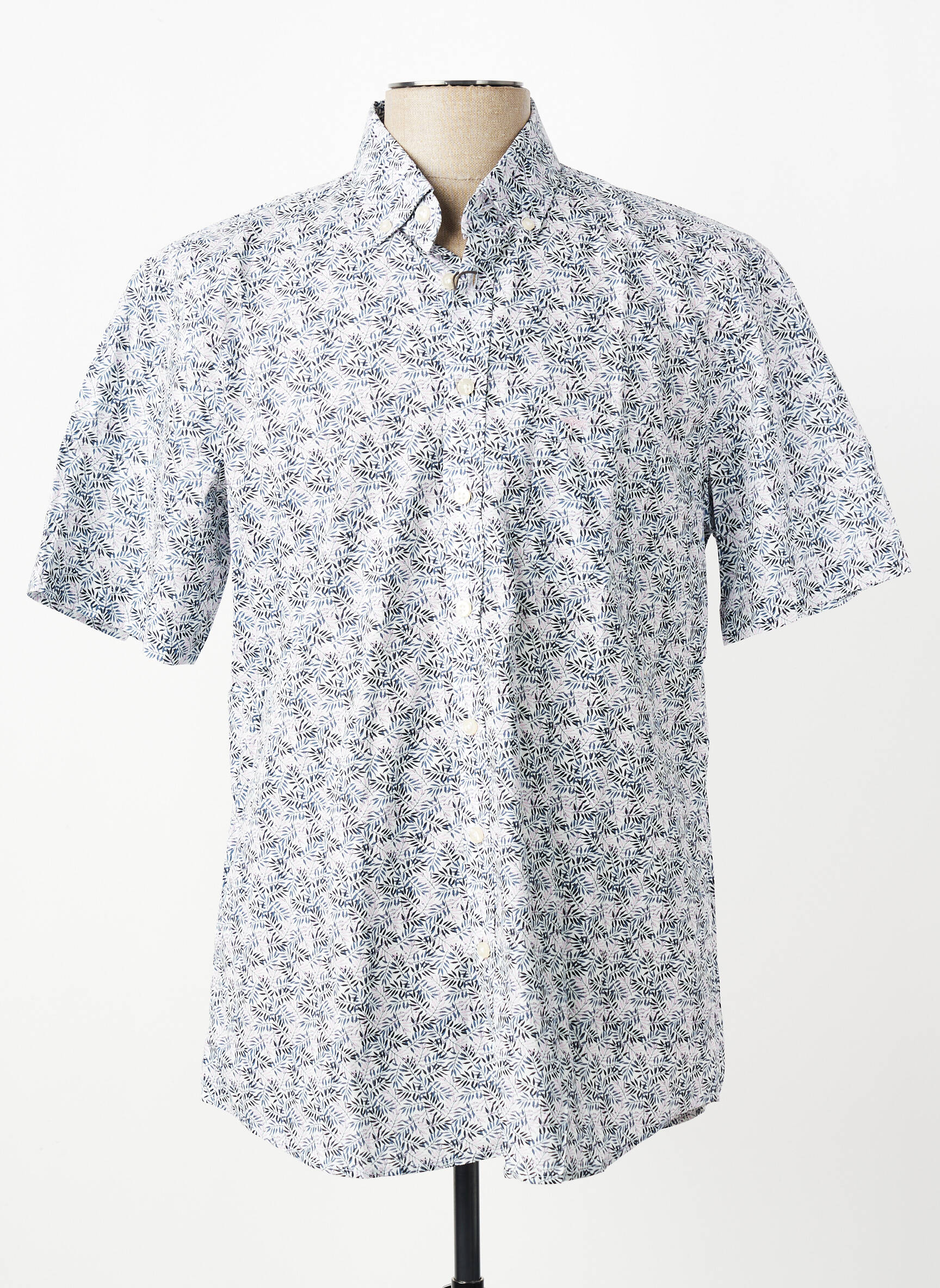 Chemise manches courtes imprimé tie and dye noir FYNCH-HATTON homme