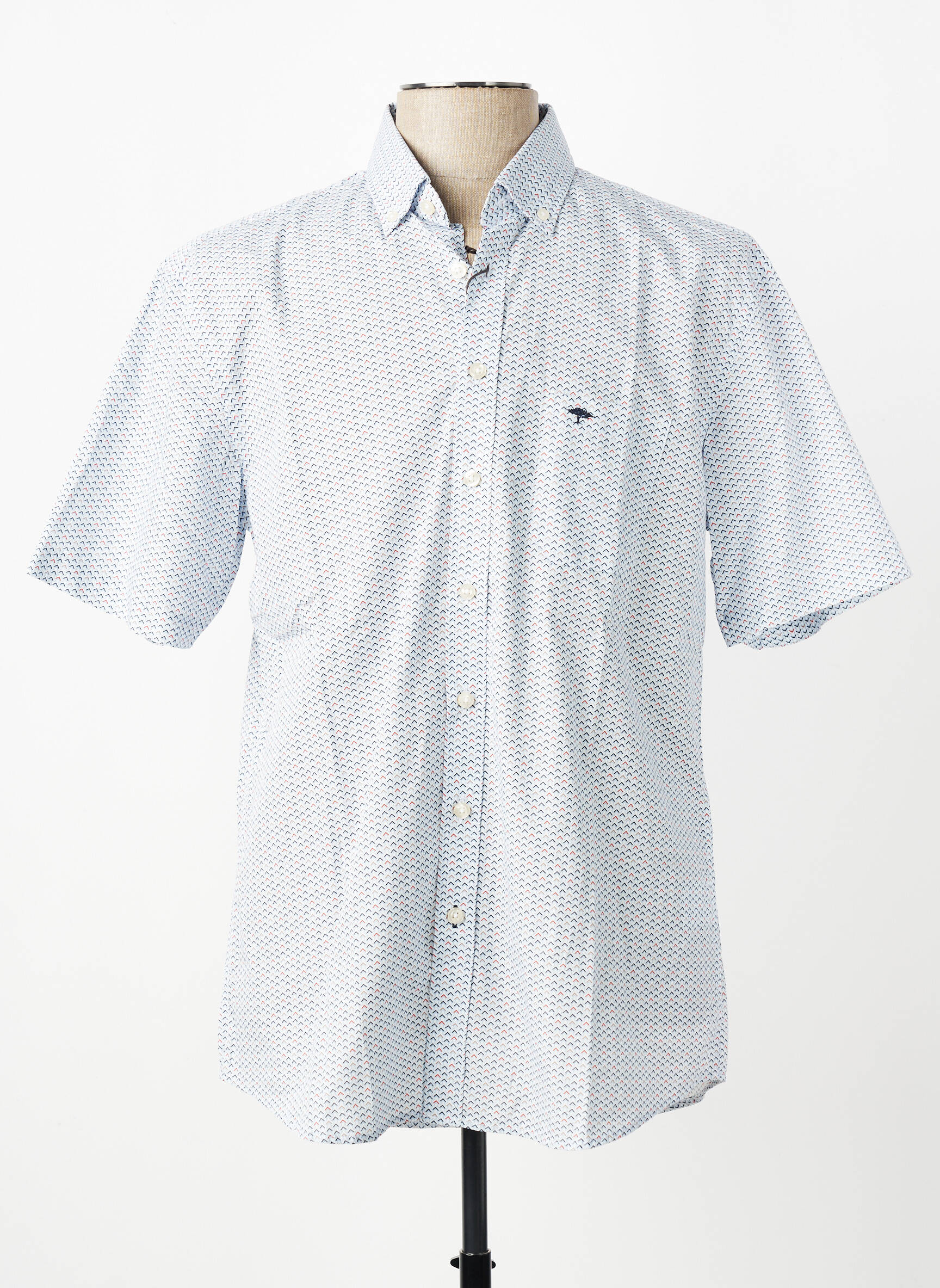 Chemise manches courtes poches bleu FYNCH-HATTON homme