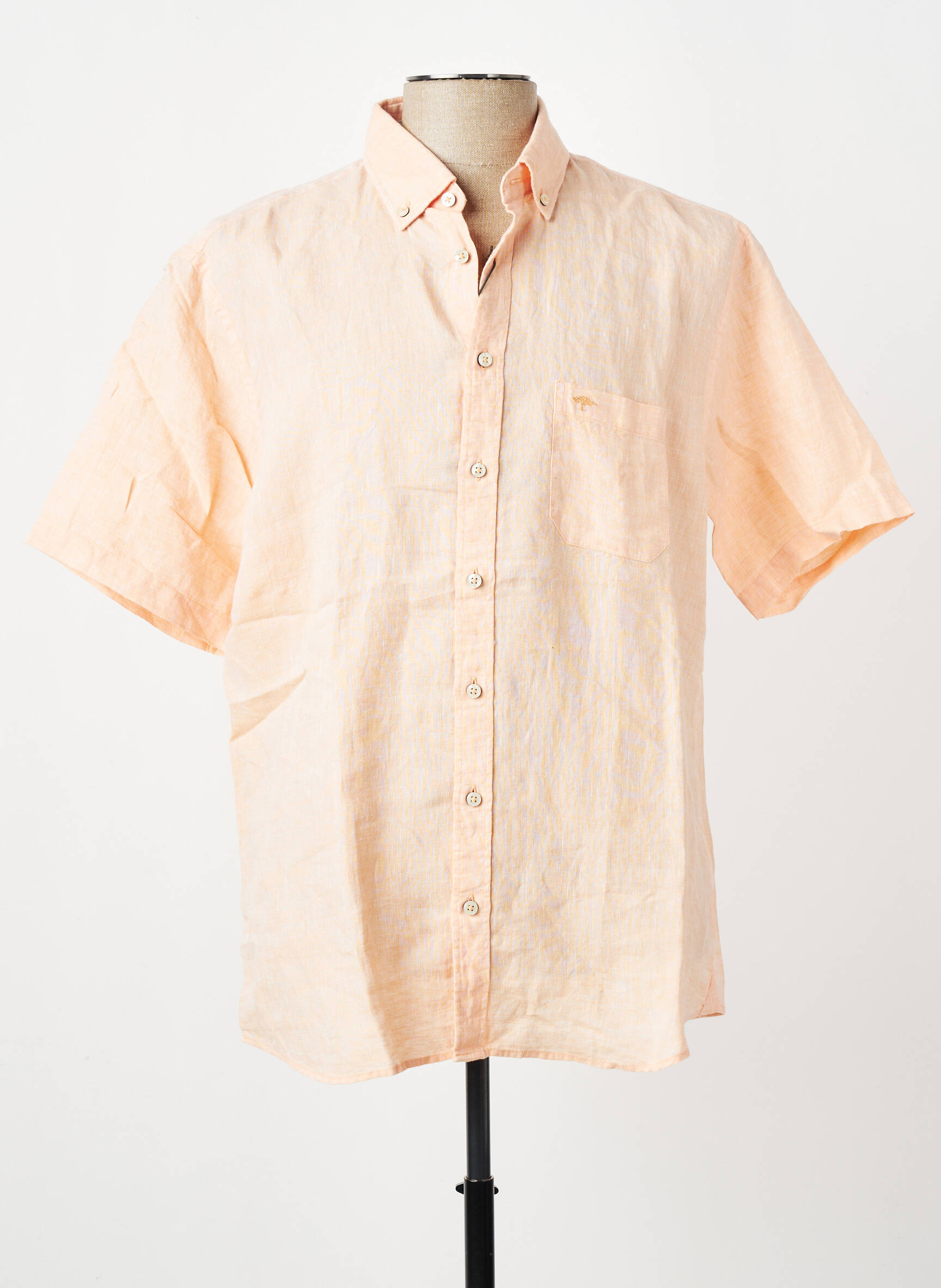 Chemise manches courtes poches orange FYNCH-HATTON homme