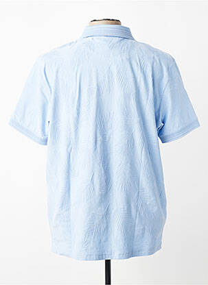 Polo tissage jersey manches courtes bleu FYNCH-HATTON homme
