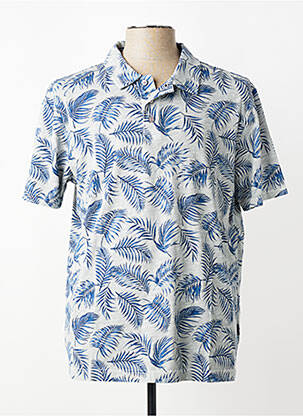 Polo tissage jersey manches courtes bleu FYNCH-HATTON homme
