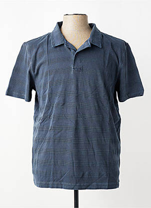 Polo tissage jersey manches courtes bleu FYNCH-HATTON homme