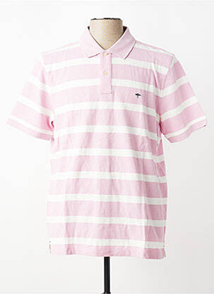 Polo coupe droite manches courtes rose FYNCH-HATTON homme