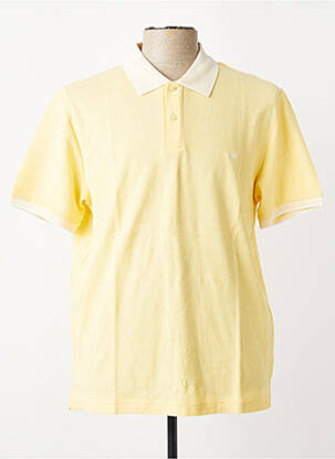 Polo tissage jersey manches courtes jaune FYNCH-HATTON homme