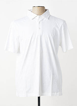 Polo tissage jersey manches courtes blanc FYNCH-HATTON homme