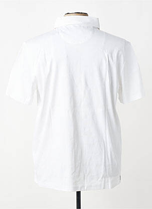 Polo tissage jersey manches courtes blanc FYNCH-HATTON homme