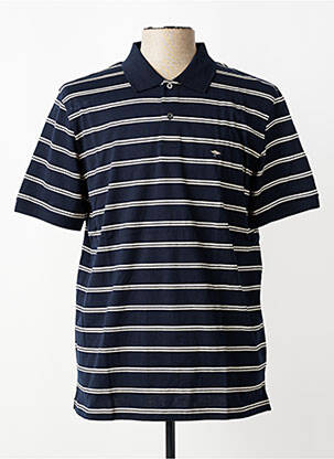 Polo tissage jersey manches courtes bleu FYNCH-HATTON homme